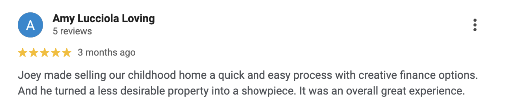 Misty Buys Houses 5-Star Reviews